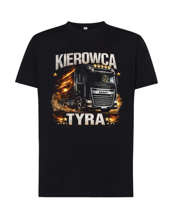 Kierowca TYRA - czarny DAF | koszulka t-shirt z nadrukiem | Print Majster