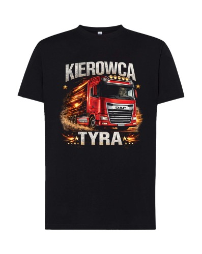 Kierowca TYRA - CZERWONY DAF | koszulka t-shirt z nadrukiem | Print Majster