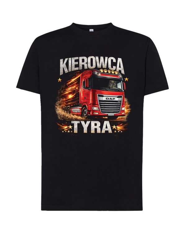 Kierowca TYRA - CZERWONY DAF | koszulka t-shirt z nadrukiem | Print Majster