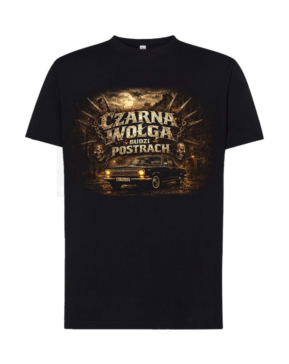 Czarna Wołga | koszulka t-shirt z nadrukiem | PRL | Print Majster