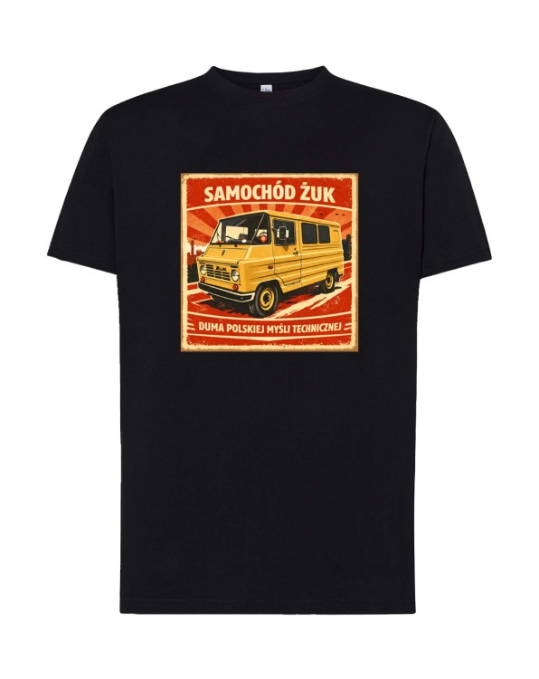Żuk | czarna koszulka t-shirt z nadrukiem | PRL | Print Majster