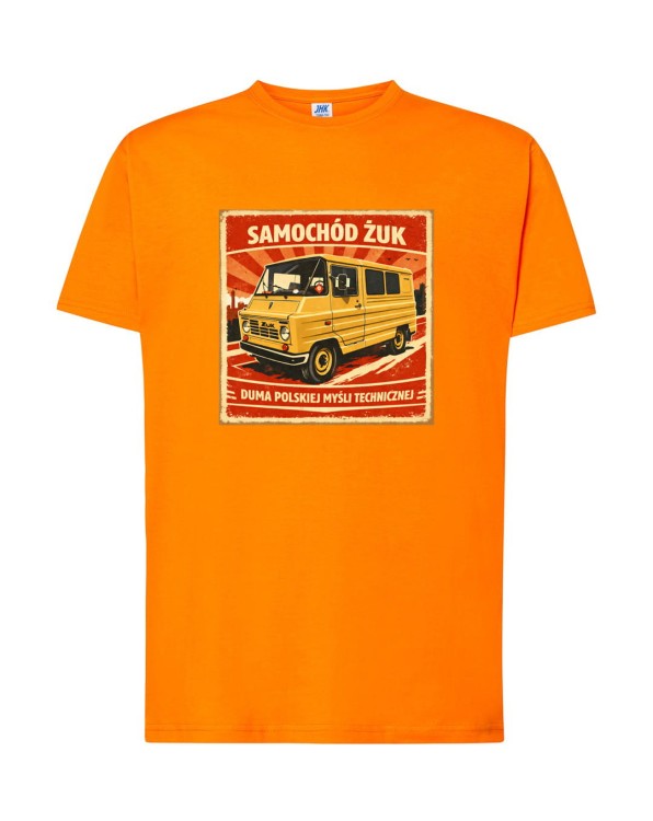 Żuk | pomarańczowa koszulka t-shirt z nadrukiem | PRL | Print Majster