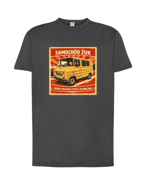 Żuk | szara koszulka t-shirt z nadrukiem | PRL | Print Majster