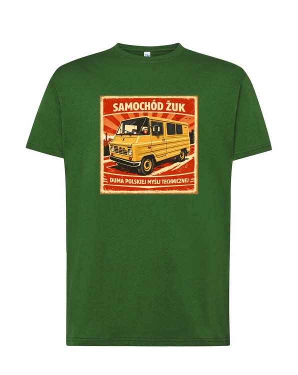 Żuk | zielona koszulka t-shirt z nadrukiem | PRL | Print Majster