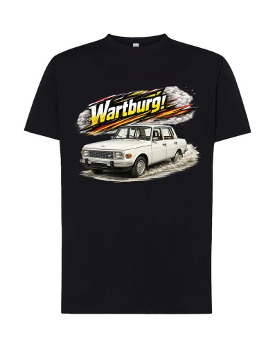 Wartburg | czarna koszulka t-shirt z nadrukiem | PRL | Print Majster