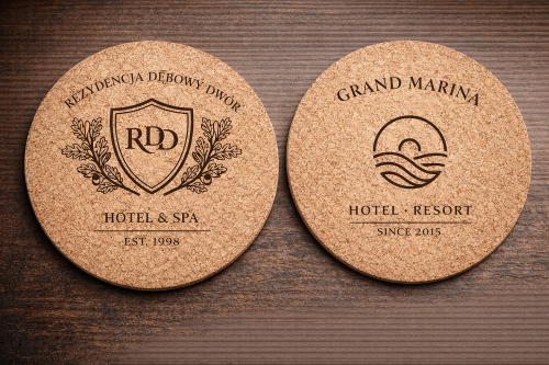 Podkładki korkowe grawerowane | HoReCa | PrintMajster