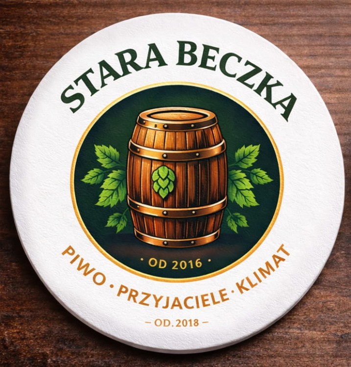 Podkładki pod kufel, szklankę z beermaty z trwałym nadrukiem UV | Print Majster