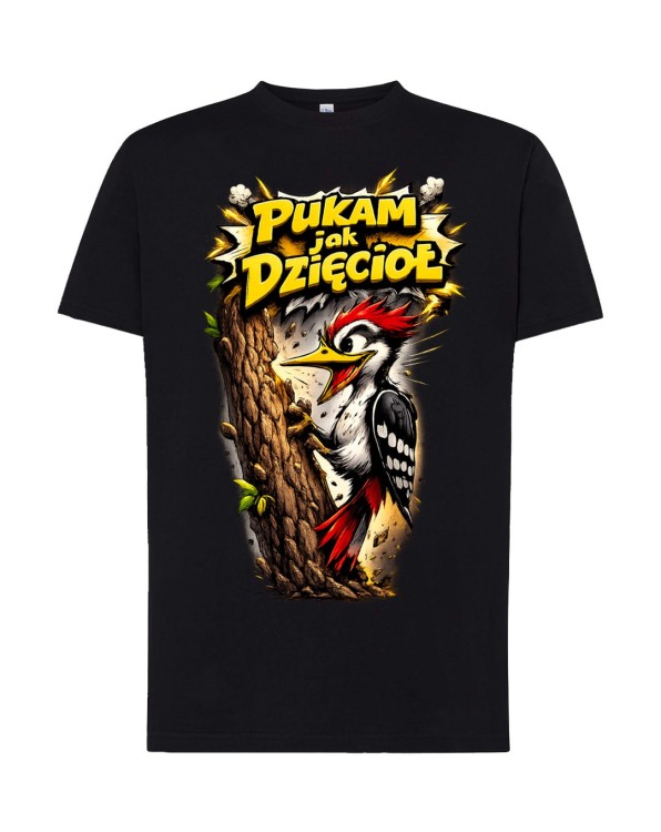 Pukam jak dzięcioł | koszulka t-shirt z nadrukiem | Print Majster
