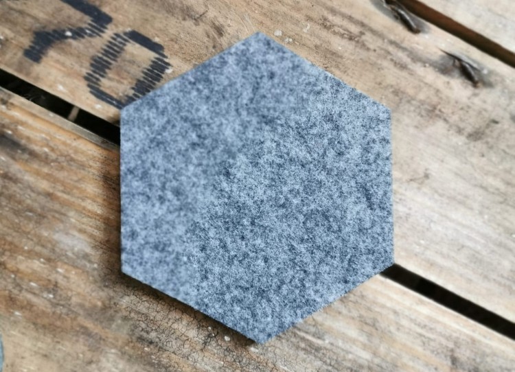 Podkładki filcowe "Hexagon" | Print Majster