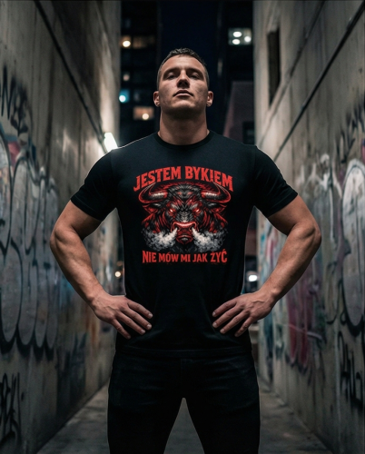 Jestem Bykiem! | koszulka t-shirt z nadrukiem | Zodiak | Print Majster