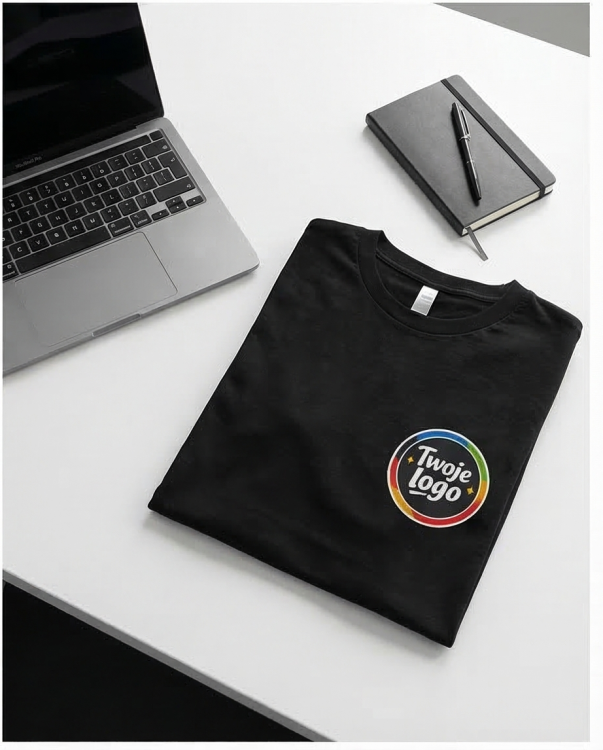 Koszulka t-shirt z Twoim nadrukiem - logo max 12 x 12 cm | Print Majster