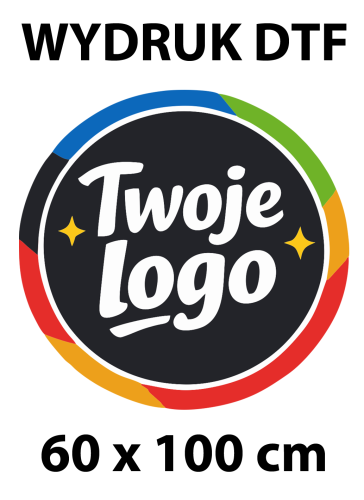 Wydruk DTF naprasowanka 60 x 100 cm, dowolna grafika, logo, aplikacja na odzież | PrintMajster