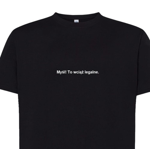 Koszulka t-shirt z napisem PROSTO: Myśl! | Print Majster