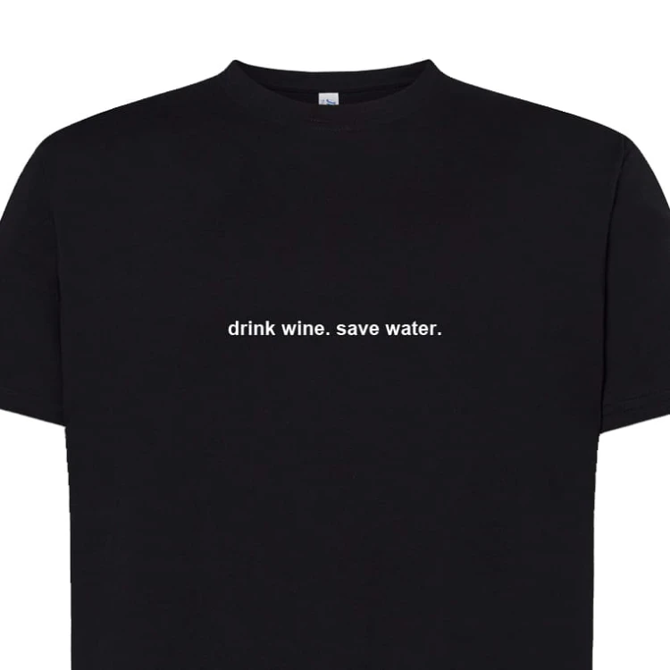 Koszulka t-shirt z napisem PROSTO: drink wine. | Print Majster