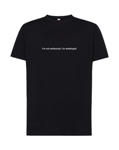 Koszulka t-shirt z napisem PROSTO: I'm not antisocial... | Print Majster