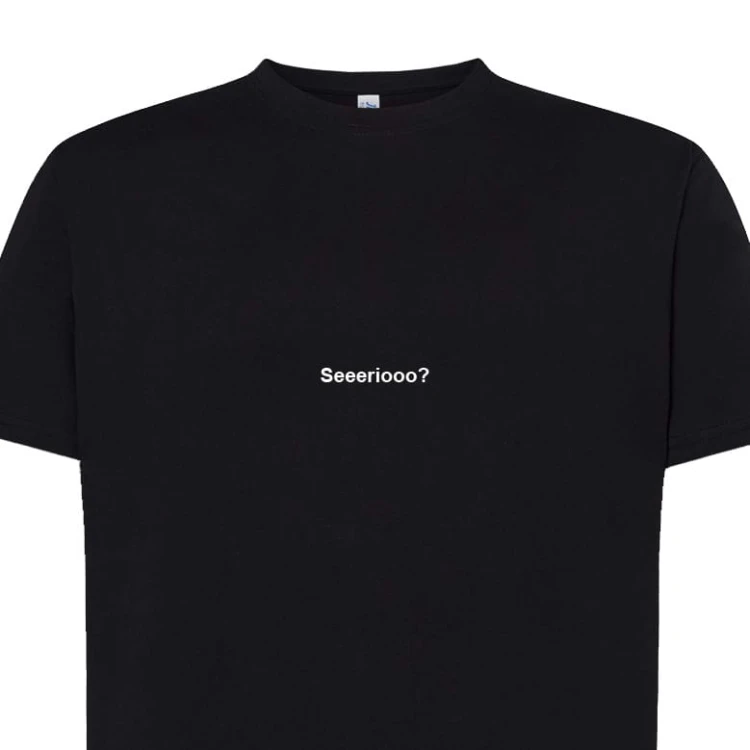 Koszulka t-shirt z napisem PROSTO: Seeeriooo? | Print Majster