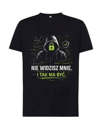 Koszulka IT „Nie widzisz mnie” | Informatyk Admin DevOps Cyber Security | Print Majster
