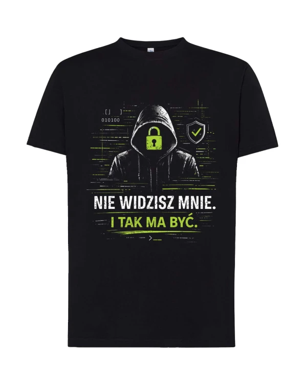 Koszulka IT „Nie widzisz mnie” | Informatyk Admin DevOps Cyber Security | Print Majster