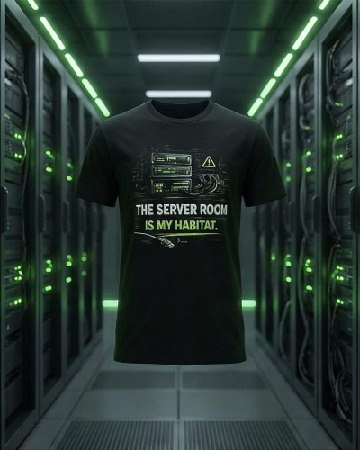 Koszulka IT „Server room” | Informatyk | Print Majster