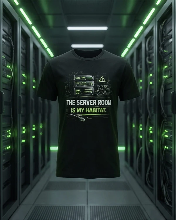 Koszulka IT „Server room” | Informatyk | Print Majster
