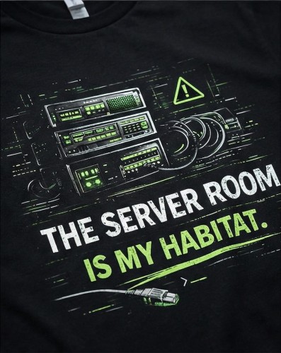 Koszulka IT „Server room” | Informatyk | Print Majster