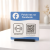 Prezenter NFC "Facebook 1" 12x12 cm z kodem QR - plexi, druk UV, podstawka 3D PLA | Print Majster