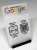 Prezenter NFC  z kodem QR - Google1 - plexi, druk UV, podstawka 3D PLA | Print Majster