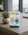 Prezenter NFC  z kodem QR - Google 2 - plexi, druk UV, podstawka 3D PLA | Print Majster