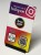 Prezenter NFC  z kodem QR - Instagram 2 - plexi, druk UV, podstawka 3D PLA | Print Majster