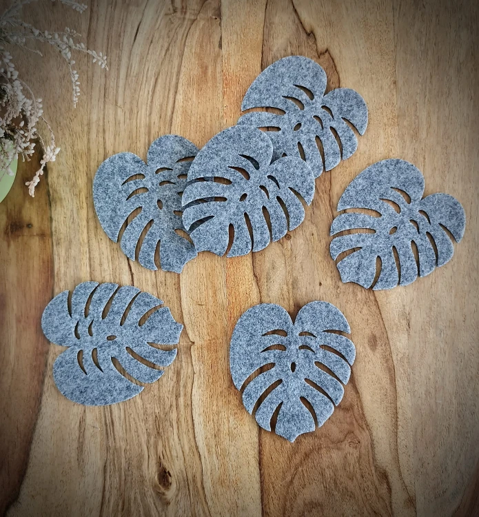 Podkładki filcowe "Monstera" | Print Majster