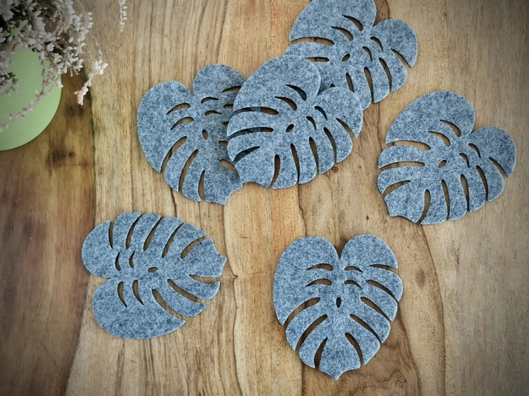 Podkładki filcowe "Monstera" | Print Majster