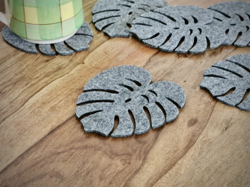 Podkładki filcowe "Monstera" | Print Majster